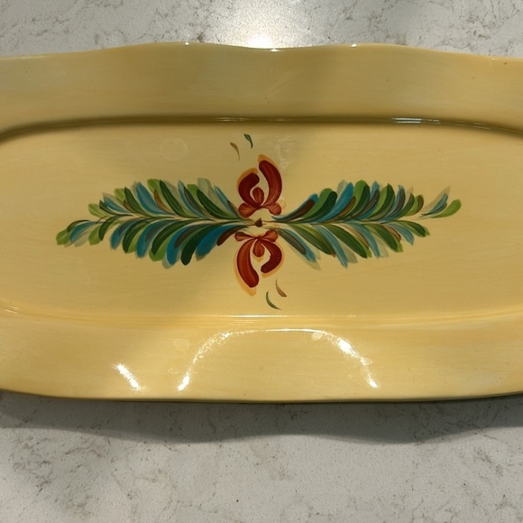 Southern Living at Home Gail Pittman Siena Tidbits Serving Platter 15” Ruffled - Picture 2 of 4